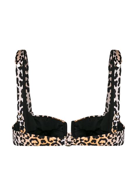 Multicolored leopard-print bikini top Reina Olga - women REINA OLGA | BRIGITTETOPGHEPARDO
